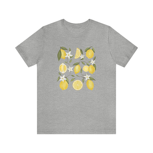 Lemon Pattern Cottagecore Tee