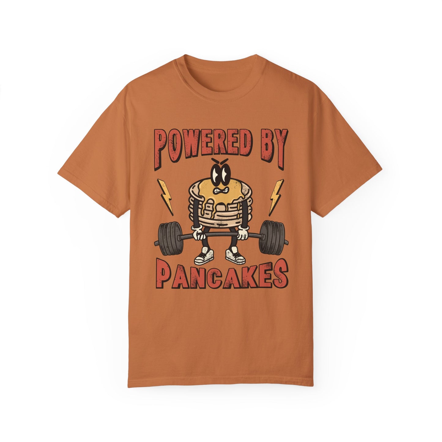 Powered by Pancakes Gym Tee (Front)