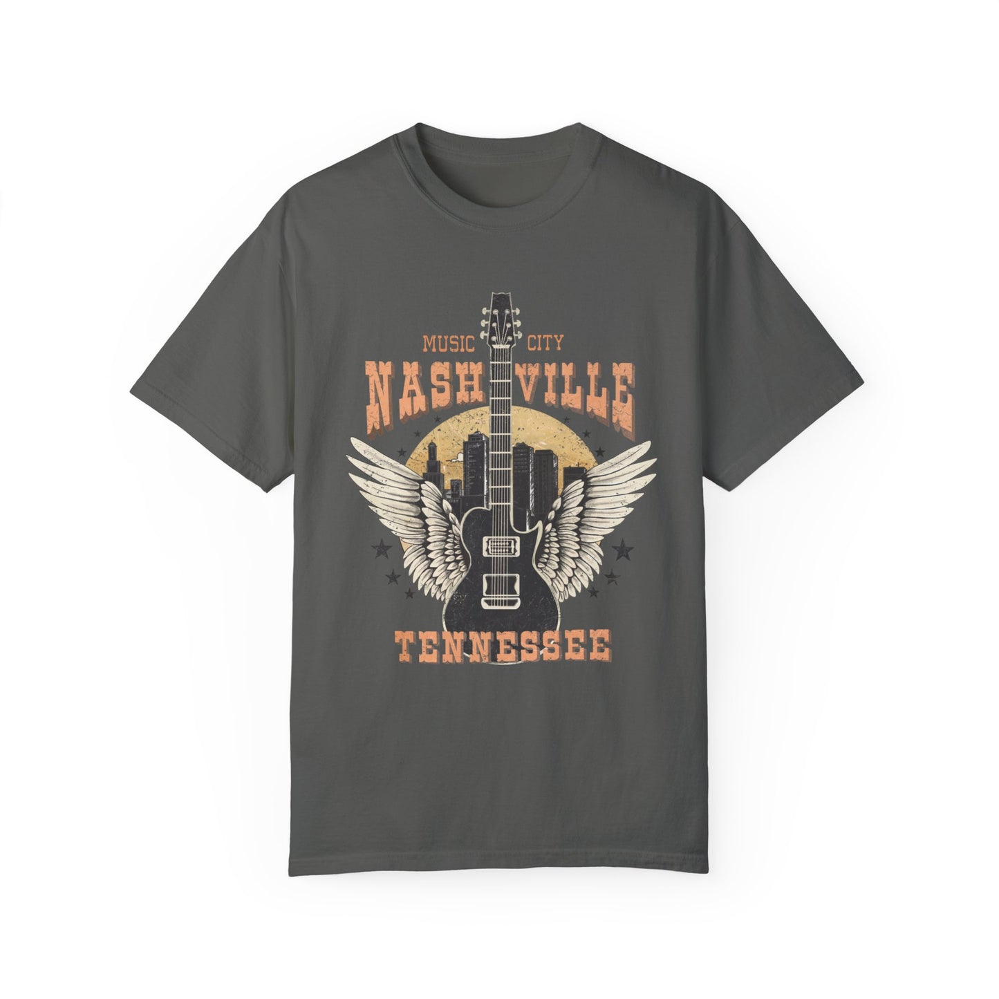 Nashville Tennessee Music City Country Guitar Tee
