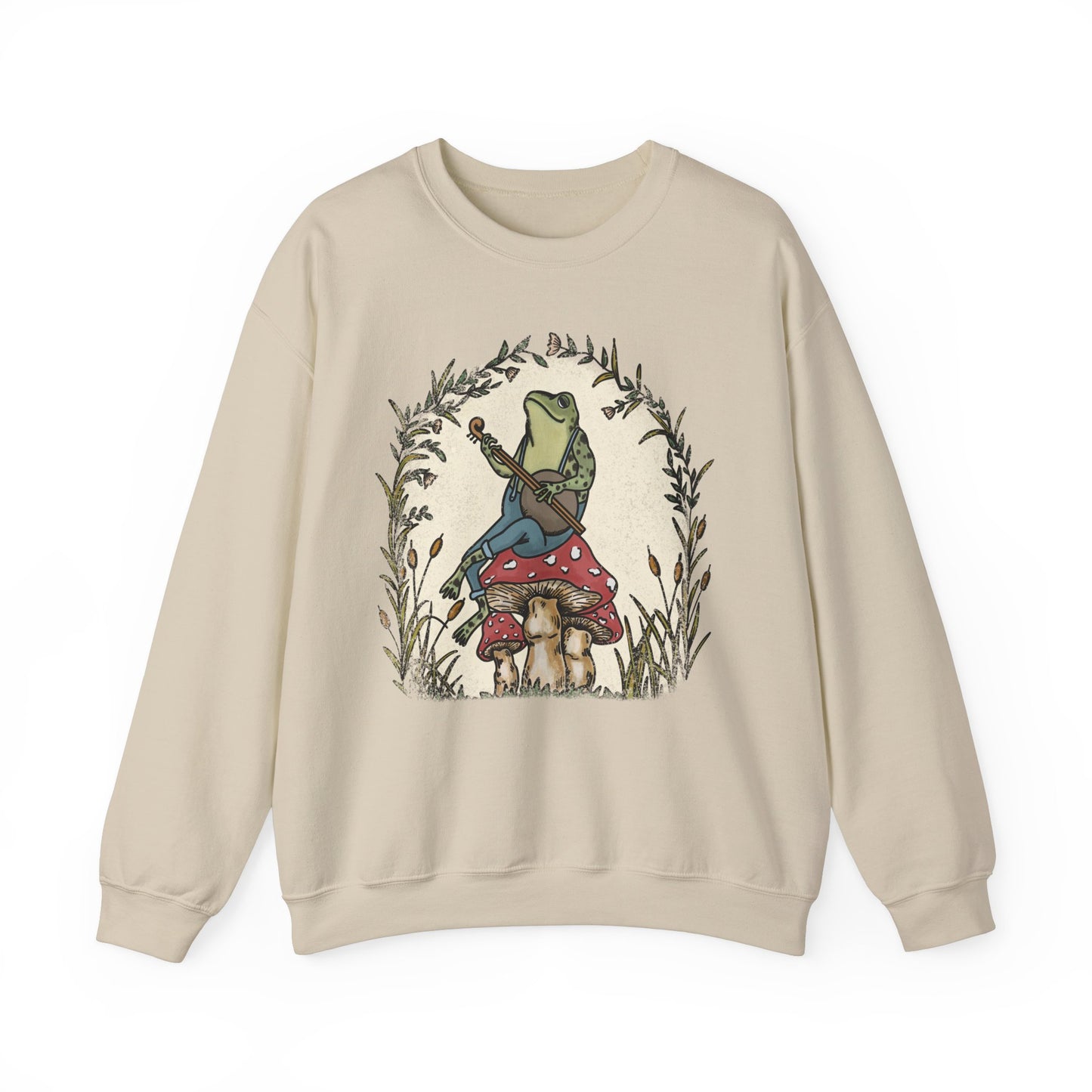 Frog Cottagecore Crewneck Sweatshirt
