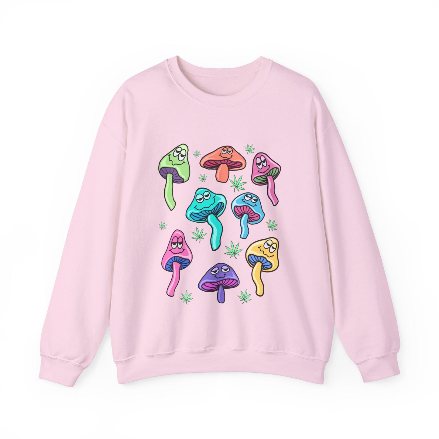 Trippy Mushrooms 420 Crewneck Sweatshirt