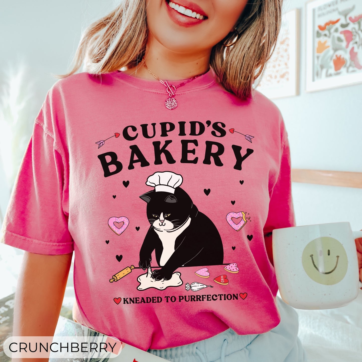 Cupids Bakery Tuxedo Cat Tee