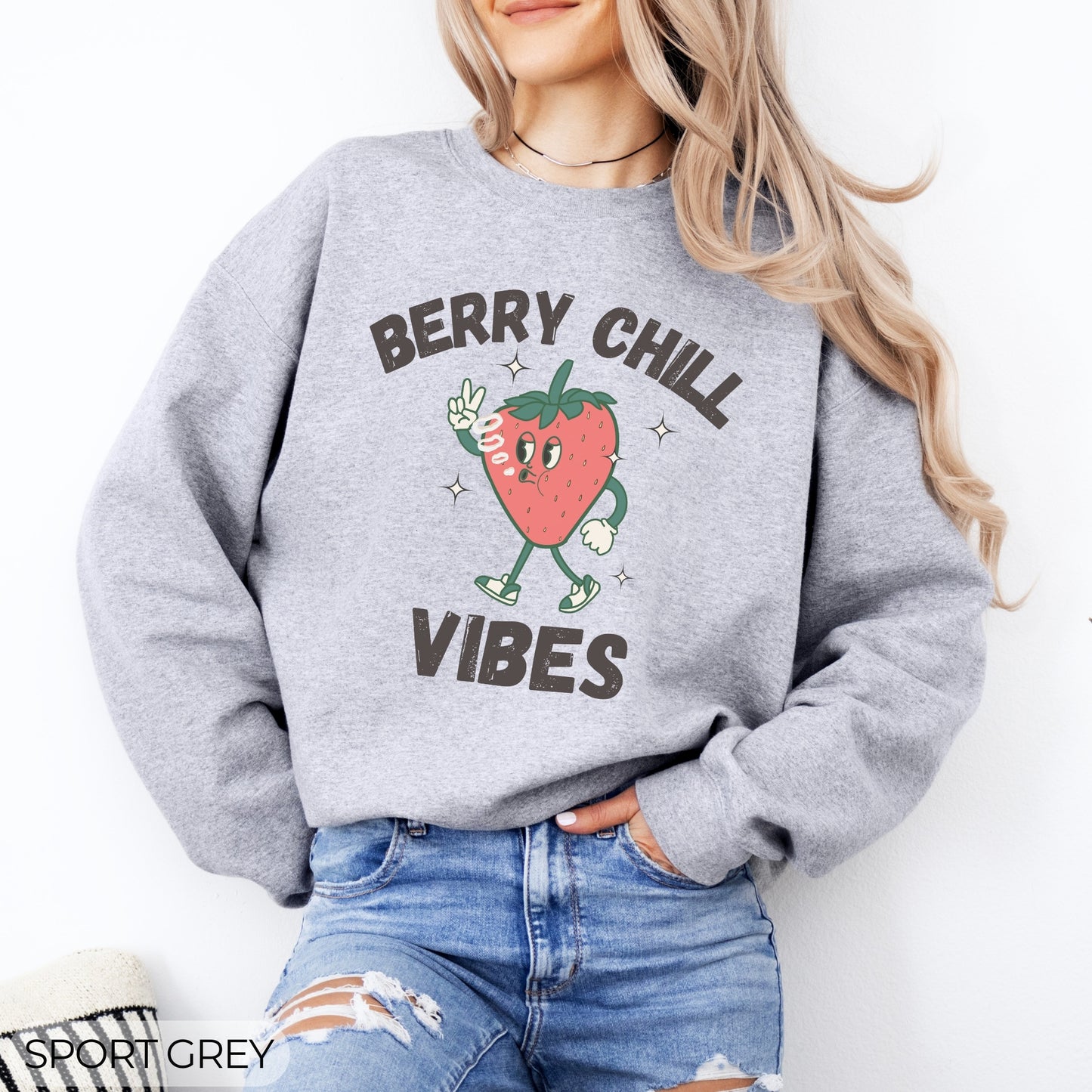 Berry Chill Vibes 420 Crewneck Sweatshirt