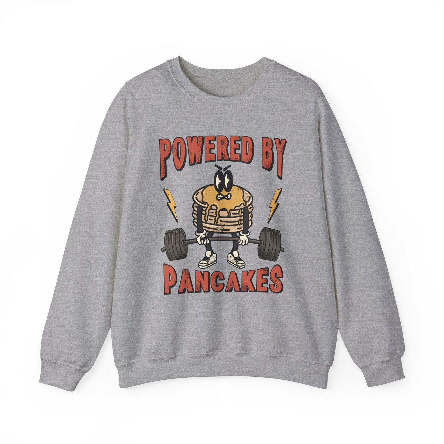 Powered by Pancakes Crewneck Sweatshirt