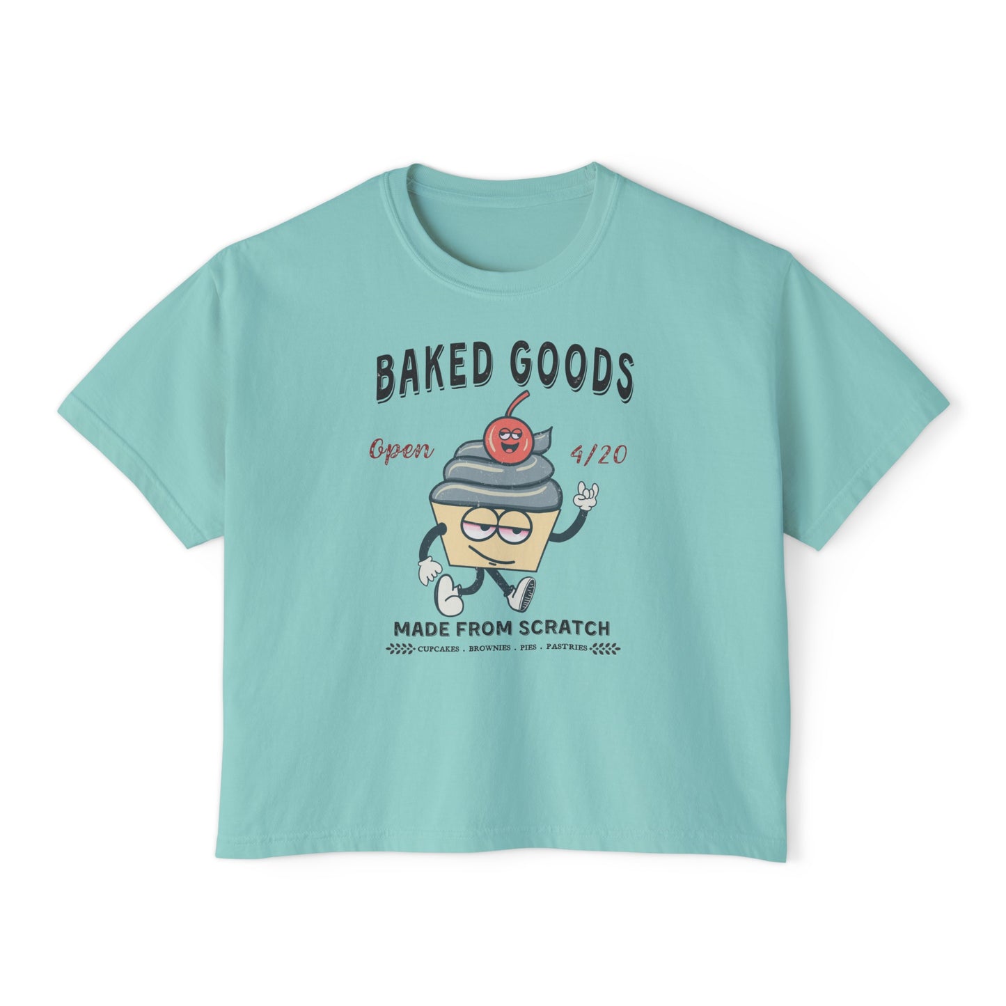 Baked Goods Cupcake 420 Boxy Tee