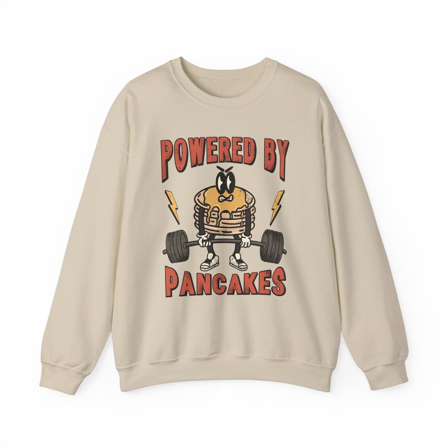 Powered by Pancakes Crewneck Sweatshirt