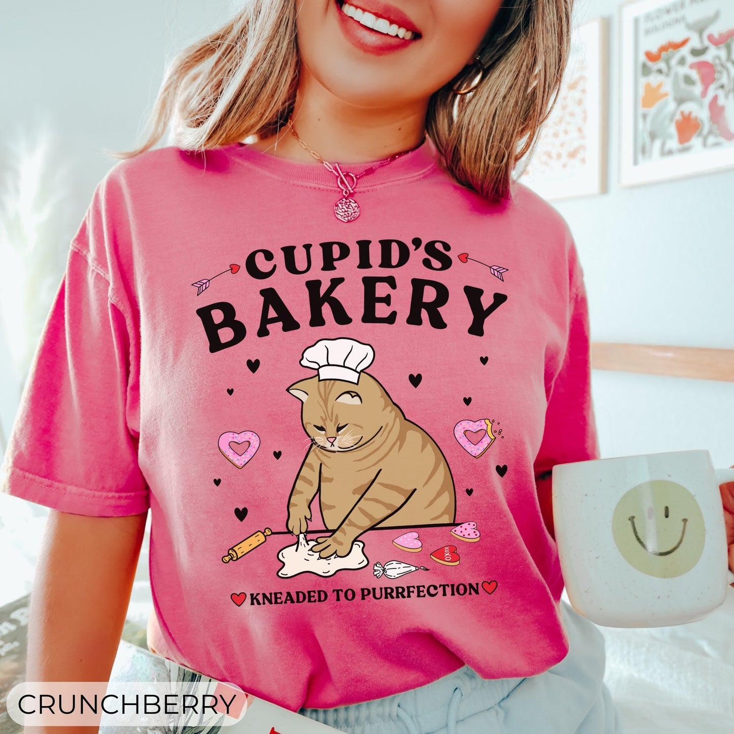 Cupids Bakery Orange Cat Tee